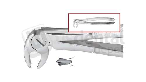 NORDENT - Extraction Forceps, Serrated, Lower Molar Mead #4 - Surgical - # FEMD4-SER