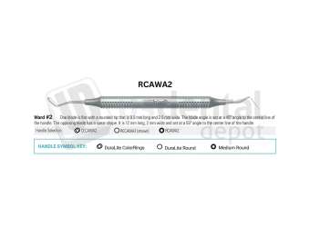 NORDENT - Carver, DE, Wards #2, Medium Round Handle - Medium Round - Restorative - # RCAWA2