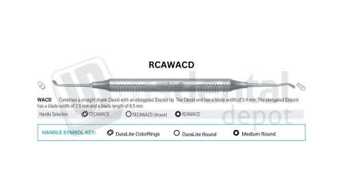 NORDENT - Carver, DE, Cleoid Discoid #WACD, Medium Round Handle - Medium Round - Restorative - # RCAWACD