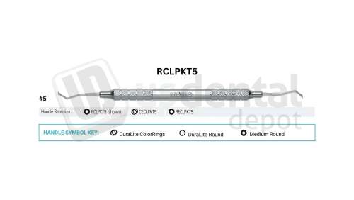 NORDENT - Lab Carver, DE, P.K. Thomas #5, Medium Round Handle - Medium Round - Restorative - # RCLPKT5