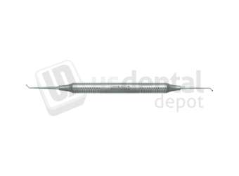 NORDENT - Excavator, DE, Anterior Spoon #5 (50 degree angle), Medium Round Handle - Medium Round - Restorative - # REC5