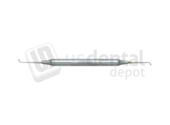 NORDENT - Excavator, DE, Anterior Spoon #6 (65 degree angle), Medium Round Handle - Medium Round - Restorative - # REC6