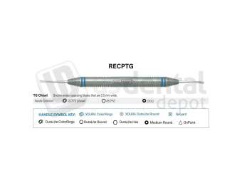 NORDENT - Periodontal Chisel, DE, #TG - DuraLite® ROUND - Surgical - # RECPTG