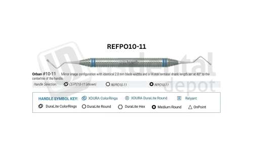 NORDENT - Periodontal File, DE, Orban #10-11 - DuraLite® ROUND - Surgical - # REFPO10-11