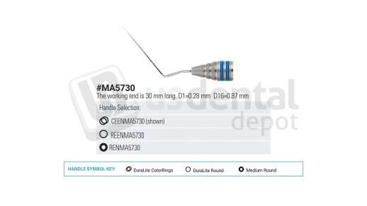 NORDENT - Root Canal Spreader, SE, Nickle Titanium, 30 mm, Medium Round Handle - Medium Round - Restorative - # RENMA5730