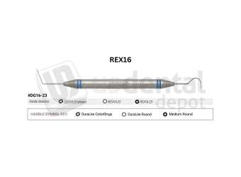 NORDENT - Endodontic, DE, Explorer, #DG16-23, Medium Round Handle - Medium Round - Restorative - # REX16-23