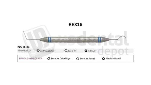 NORDENT - Endodontic, DE, Explorer, #DG16-23, Medium Round Handle - Medium Round - Restorative - # REX16-23