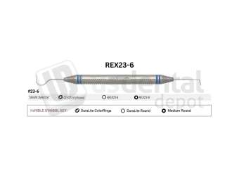 NORDENT - Explorer, DE, #23/6, Medium Round Handle - Medium Round - Diagnostic - # REX23-6