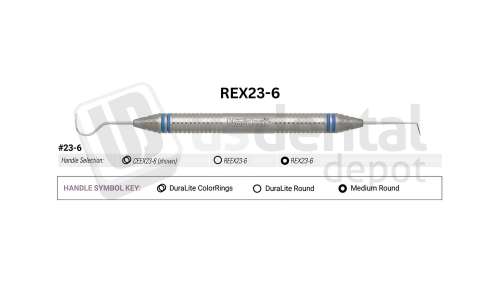 NORDENT - Explorer, DE, #23/6, Medium Round Handle - Medium Round - Diagnostic - # REX23-6