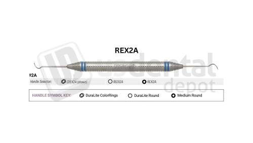 NORDENT - Explorer, DE, #2A, Medium Round Handle - Medium Round - Diagnostic - # REX2A