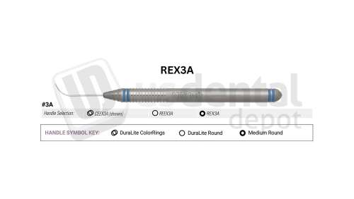 NORDENT - Explorer, SE, #3A, Medium Round Handle - Medium Round - Diagnostic - # REX3A