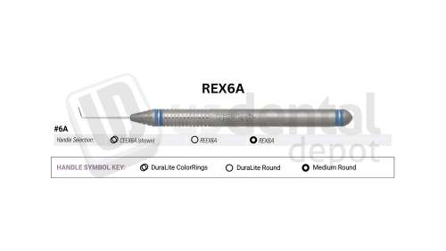 NORDENT - Explorer, SE, #6A, Medium Round Handle - Medium Round - Diagnostic - # REX6A