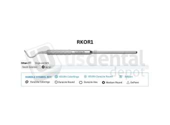 NORDENT - Periodontal Knife, SE, Orban #1, Medium Round Handle - Medium Round - Surgical - # RKOR1