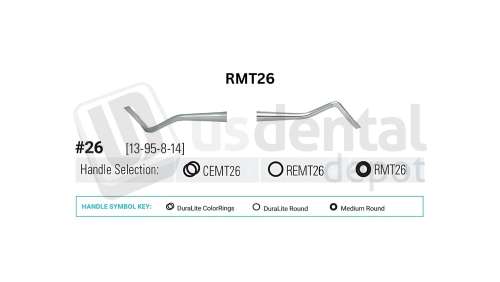 NORDENT - Margin Trimmer, DE, #26 (13-95-8-14), Medium Round Handle - Medium Round - Restorative - # RMT26