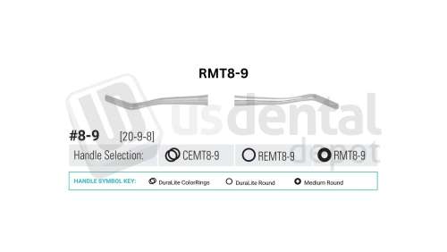 NORDENT - Bin Angle Chisel, DE, #8-9 (20-9-8), Medium Round Handle - Medium Round - Restorative - # RMT8-9