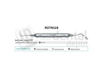 NORDENT - Orthodontic, DE, Scaler-Band Seater #119, Medium Round Handle - Medium Round - Restorative - # ROTN119