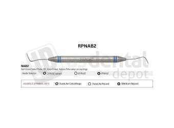 NORDENT - Probe, DE, Nabors Bifurcation (3-6-9-12mm), Medium Round Handle - Medium Round - Diagnostic - # RPNAB2