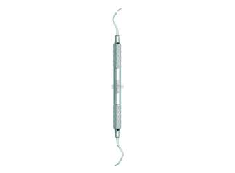 NORDENT - Classic, Scaler, DE, Posterior Sickle Ivory #CI2-3, Medium Round Handle - Medium Round - Hygiene - # RSCCI2-3