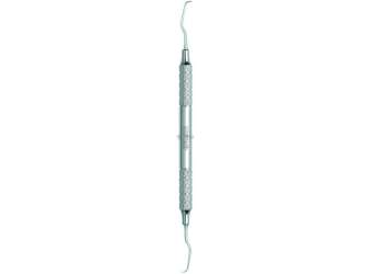 NORDENT - Classic, Curette, DE, Gracey #1-2 Mini Blade / Long Reach, Medium Round Handle - Medium Round - Hygiene - # RSCGR1-2ML