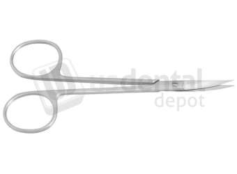 NORDENT - Scissors, CASTROVIEJO Curved (7" / 180mm) - Euro Handle - Surgical - # S6536