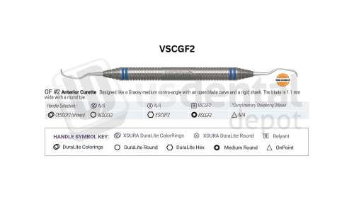 NORDENT - Relyant, Curette, DE, Goldman Fox #2, Relyant #6 Handle - Relyant #6 - Hygiene - # VSCGF2