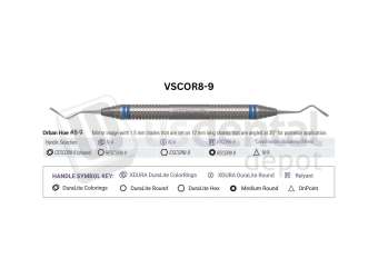 NORDENT - Relyant, Scaler, DE, Anterior Hoe Orban #8-9, Relyant #6 Handle - Relyant #6 - Hygiene - # VSCOR8-9