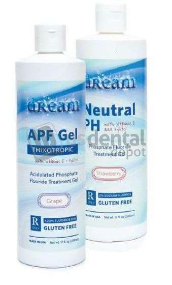 3D-DENTAL - DREAM Fluoride Gel 1.25%  60 Sec. 16oz Marshmallow - #   # 