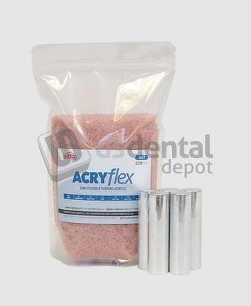 SNOW ROCK - AcryFlex - 2.2lb (1kg) Bag - #7a Real PINK - Semi-flexible Acrylic Thermoplastic - # AF5597