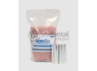 SNOW ROCK - AcryFlex - 2.2lb (1kg) Bag - #8a Dark PINK - Semi-flexible Acrylic Thermoplastic - # AF5598