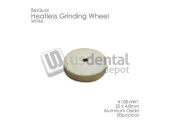 BESQUAL HW1 Heatless wheels WHITE #1 50pk 25 x 4.8mm x 50pk #108-101 #108-HW1 - # 108-101