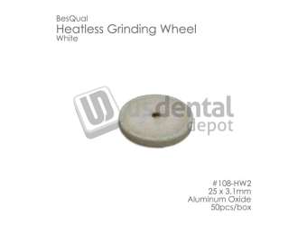 BESQUAL HW2 Heatless wheels WHITE #2 50pk 25 x 3.1mm x 50pk #108-102 108-HW2 - # 108-102