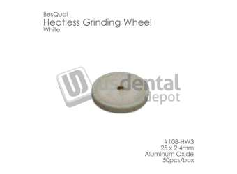 BESQUAL HW3 Heatless wheels WHITE #3 25 x 2.4mm x 50pk #108-101 #108-HW3 - # 108-103