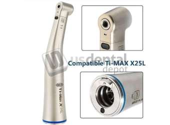 NSK Style - Ti-Max X25L 1:1 Fiber OPTIC Titanium Contra Angle Push button INNER CHANNEL  # - Parts are compatible with Nsk