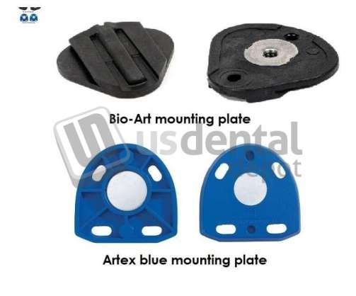 AD2 Dental - Bio-Art & Artex Compatible Magnetic Mounting Plates (bag of 50 plates) - #MP298065