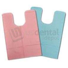 Tidi Blue Oral Surgery Bibs 18" x 25", 3-ply Paper/1ply Poly. Case of 250  #917677