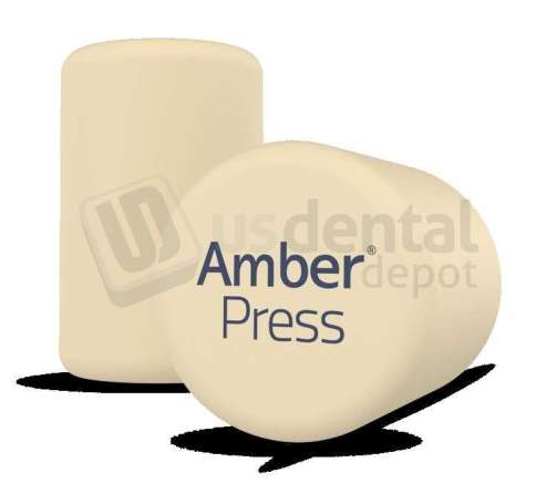 HASS - Amber Press:LT W1 - Press Ingots 5pk  Disilicate R10 ( 10mm )  - # r10ltw1ambp