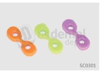 DIGITECH - Silicone Clearance Wedge Assorted colors  20pk  Designed to protect adjacent teeth - #SC0301