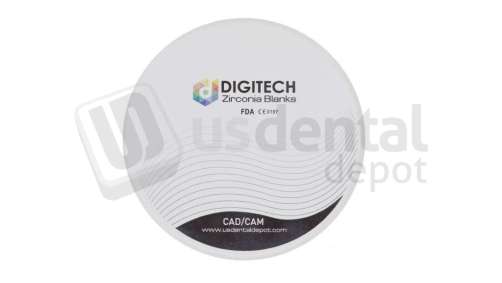 DIGITECH - ML 4D AT (AESTHETIC)   Dental Zirconia discs  98.5mm x 18mm C2 Multi-Layer Anterior Translucent  #4D ATML C2 98.5 18MM