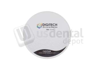 DIGITECH - ML 4D AESTHETIC AT Dental Zirconia discs  98.5mm x 16mm A3 Multi-Layer Anterior Translucent #4D ML A3 9816MM