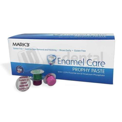 MARK3 Enamel Care Soft Prophy Paste 200pk  - Extra Coarse  Mint w/TCP 200/bx 100-1557