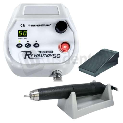 RAM Products INC - Revolution 50 Control Box + Revolution 50 Brushless Handpiece & Variable Pedal Complete  # REVOLUTION50SETB