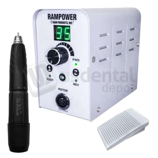 RAM Products INC - Rampower 35 Box, Optimus 35 Handpiece & On/Off Pedal - # RPOWER35SETA