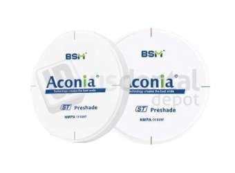 ACONIA - ST-PRE Zirconia Discs 98.5mm x 12mm A1 - Preshade - # 60122