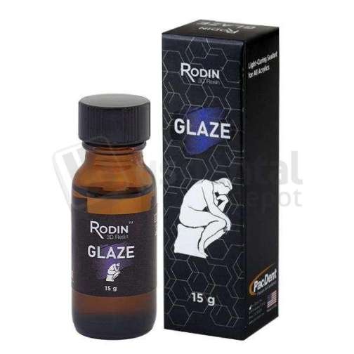 PAC-DENT - RODin All-Purpose Glaze 15ml Bottle - 3D Resins All-Purpose Glaze - # 3DR-GLZ-15 # 3DR-GLZ-15 