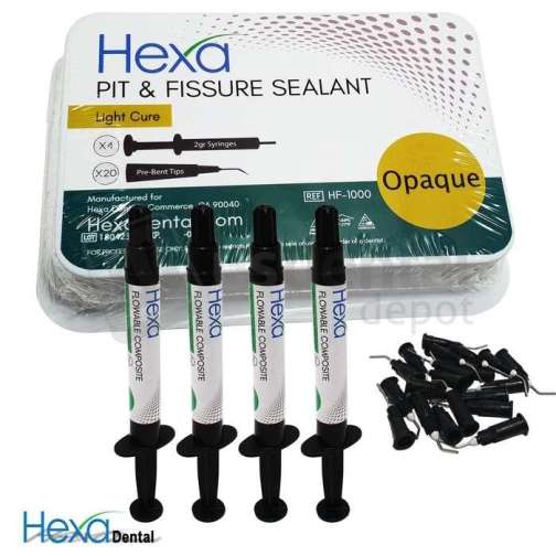 HEXA -  Hexa Pit & Fissure (OPAQUE PINK) Sealant Light Cure, HF-1000 - # HF-1000