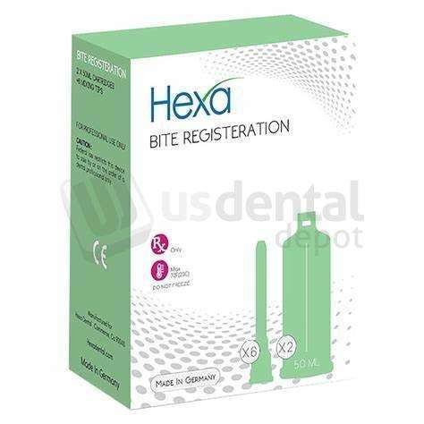 HEXA -  HEXA BITE  Registration 50ml, Super Fast Set, GERMAN MADE, 4-Cartridges+No Tips , HB-0006 - # HB-006