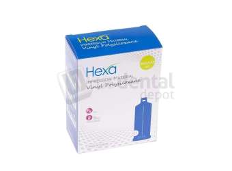 HEXA -  Hexa VPS Impression Material 50ml, Heavy Body, Regular Set, 4-cartridges+No Tips , HS-4004 - # HS-4004