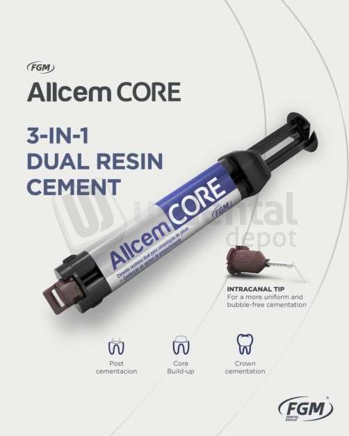 FGM - Allcem Core OP - dual body syringes  6g - # 4000019283  - Dual Cement  