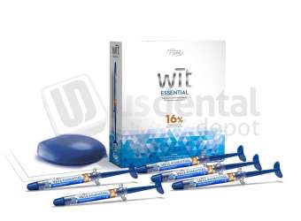 FGM - WIT ESSENTIAL 16% KIT Perodide Carbamide TAKE HOME - ( 5x 3 gr gel + case + tray sheets ) #  4000023542