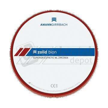 AMANN GIRRBACH - Zolid Bion A1 98x25 F - Zirconia Discs 98mm x 25mm # 768265